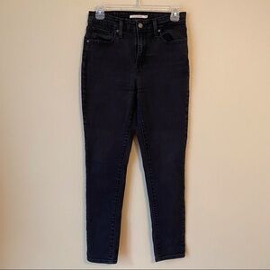 Levi’s 721 High Rise Skinny Soft Black Jeans - 29